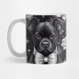 Black Staffy puppy Mug